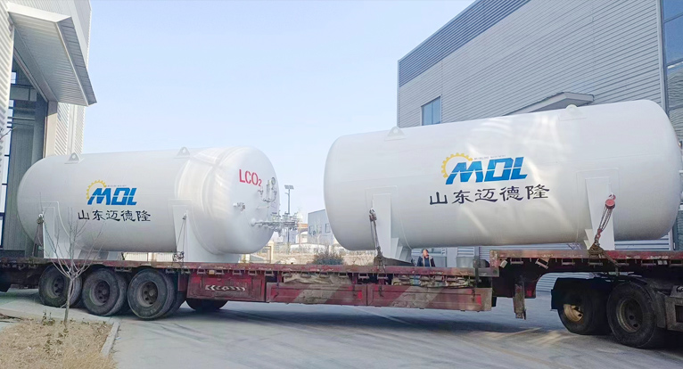 30 cubic meter carbon dioxide storage tank in Kyrgyzstan